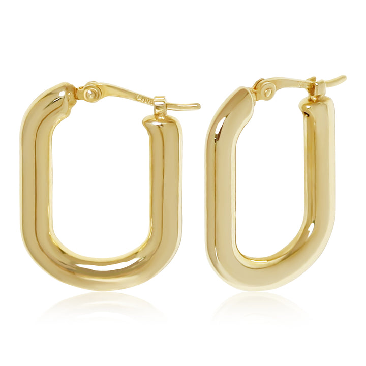 Oval Hoop Earrings