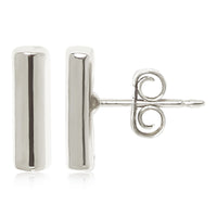 Bar Stud Earrings in sterling silver, primary view