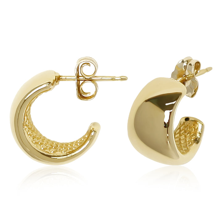 Flat Band Mini Hoop Earrings