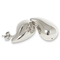 Teardrop Stud Earrings in sterling silver, tertiary view