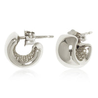 Small Band Hoop Earrings in sterling silver, primary view