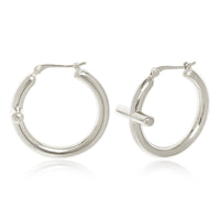 Cross Hoop Earrings
